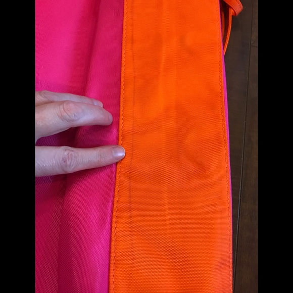 Clinique Pink Orange Tot Bag with attached wristlet - Picture 9 of 13